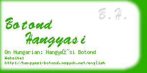 botond hangyasi business card